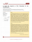 Cr Doped TiO2 Supported on TUD-1 Photocatalyst for Dye Photodegradation Cover Page