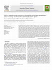 Effect of manufacturing processes on formability and surface topography of proton exchange membrane fuel cell metallic bipolar plates Cover Page