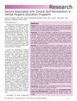 Factors associated with clinical skill remediation in dental hygiene education programs Cover Page