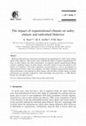 Research paper thumbnail of The impact of organizational climate on safety climate and individual behavior