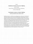 Research paper thumbnail of Identification of Victims in Cases of Sex Trafficking  - Abstract