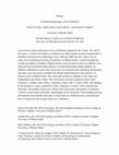 Research paper thumbnail of Criminal Backgrounds of Sex Traffickers - Abstract