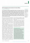 Research paper thumbnail of Self-management interventions for chronic illness