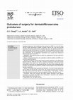 Outcomes of surgery for dermatofibrosarcoma protuberans Cover Page