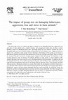 Research paper thumbnail of The impact of group size on damaging behaviours, aggression, fear and stress in farm animals