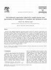 Electrothermal vaporization inductively coupled plasma atomic emission spectrometry determination of gold, palladium, and platinum using chelating resin YPA 4 as both extractant and chemical modifier Cover Page