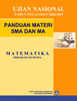 UJIAN NASIONAL PANDUAN MATERI SMA DAN MA Cover Page