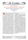 Research paper thumbnail of Ha ancora senso, e perché, parlare di destra e sinistra?