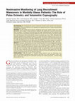 Research paper thumbnail of Noninvasive Monitoring of Lung Recruitment Maneuvers in Morbidly Obese Patients