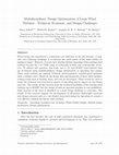 Research paper thumbnail of Multidisciplinary Design Optimization of Large Wind Turbines—Technical, Economic, and Design Challenges