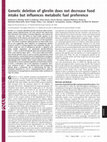 Research paper thumbnail of Genetic deletion of ghrelin does not decrease food intake but influences metabolic fuel preference