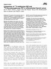 Research paper thumbnail of Comparison of 11C-methionine PET and 18F-fluorodeoxyglucose PET in differentiated thyroid cancer