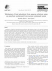 Mechanism of lead adsorption from aqueous solutions using an adsorbent synthesized from natural condensed tannin Cover Page