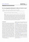 Research paper thumbnail of Can non-propagating hydrodynamic solitons be forced to move