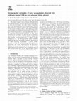 Research paper thumbnail of Strong spatial variability of snow accumulation observed with helicopter-borne GPR on two adjacent Alpine glaciers