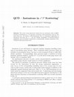 QCD—Instantons in e±P scattering Cover Page