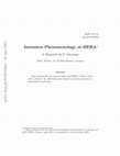 Instanton phenomenology at HERA Cover Page