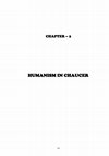 CHAPTER – 2 HUMANISM IN CHAUCER Cover Page