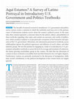 Aquí Estamos? A Survey of Latino Portrayal in Introductory U.S. Government and Politics Textbooks Cover Page