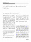 Research paper thumbnail of Concurrent EMG feedback acutely improves strength and muscle activation