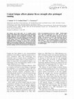 Research paper thumbnail of Central fatigue affects plantar flexor strength after prolonged running