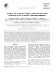 Synthesis and evaluation of oligo-1,3-thiazolecarboxamide derivatives as HIV1 reverse transcriptase inhibitors Cover Page