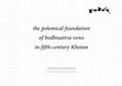 Research paper thumbnail of The polemical foundation of bodhisattva vows in fifth-century Khotan