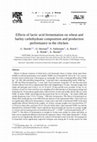 Research paper thumbnail of Effects of lactic acid fermentation on wheat and barley carbohydrate composition and production performance in the chicken