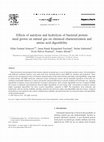 Research paper thumbnail of Effects of autolysis and hydrolysis of bacterial protein meal grown on natural gas on chemical characterization and amino acid digestibility