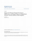 Research paper thumbnail of Impact of a women's program for science, mathematics and engineering on undergraduate women: Activity systems on the periphery