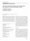 Research paper thumbnail of Inheritance of pyrethroid resistance and a sodium channel gene mutation in the cattle tick Boophilus microplus