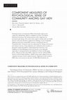 Component measures of psychological sense of community among gay men Cover Page