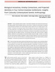 Biological Ancestries, Kinship Connections, and Projected Identities in Four Central Anatolian Settlements: Insights from Culturally Contextualized Genetic Anthropology Cover Page