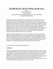 Research paper thumbnail of HAMEMAYU HAYUNING BAWANA