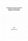 LIMBAH KULIT PISANG KEPOK SEBAGAI BAHAN BAKU PEMBUATAN ETHANOL Cover Page