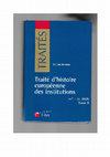 Research paper thumbnail of Traité d'histoire européenne des institutions (t. II - XVIe-XXe siècle)