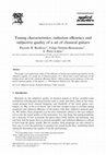 Research paper thumbnail of Tuning characteristics, radiation efficiency and subjective quality of a set of classical guitars