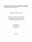 PHYSICO-CHEMICAL ANALYSIS OF WELL WATER FROM WELLS SITED CLOSE TO ON-SITE SANITATION SYSTEMS – A CASE STUDY IN THE MFANTSEMAN WEST DISTRICT OF THE CENTRAL REGION Cover Page