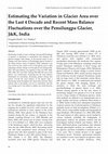 Estimating the Variation in Glacier Area over the Last 4 Decade and Recent Mass Balance Fluctuations over the Pensilungpa Glacier, J&K, India Cover Page