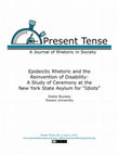 Research paper thumbnail of Epideictic Rhetoric and the Reinvention of Disability: A Study of Ceremony at the New York State Asylum for “Idiots”