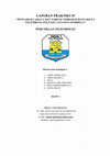 LAPORAN PRAKTIKUM " PENGARUH CAHAYA DAN NAHCO3 TERHADAP BANYAKNYA GELEMBUNG (O2) PADA TANAMAN HYDRILLA " PERCOBAAN INGENHOUSZ Disusun oleh kelompok 4 Cover Page