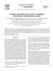 Research paper thumbnail of Synthesis and antitubercular activity of substituted phenylmethyl- and pyridylmethyl amines