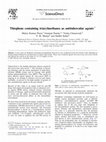 Research paper thumbnail of Thiophene containing triarylmethanes as antitubercular agents