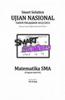 Smart Solution UJIAN NASIONAL Matematika SMA (Program Studi IPA) Disusun oleh Cover Page