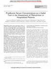 Research paper thumbnail of articolo MALNUTRIZIONE CLINICAL CHEMISTRY