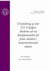 Research paper thumbnail of Utvärdering av hur NTA hjälper