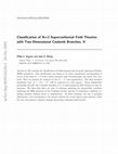 Research paper thumbnail of Classification of N=2 Superconformal Field Theories with Two-Dimensional Coulomb Branches, II