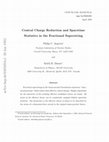 Research paper thumbnail of Central charge reduction and spacetime statistics in the fractional superstring