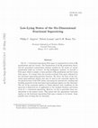 Research paper thumbnail of Low-lying states of the six-dimensional fractional superstring