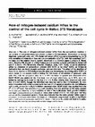 Research paper thumbnail of Role of mitogen-induced calcium influx in the control of the cell cycle in Balb-c 3T3 fibroblasts